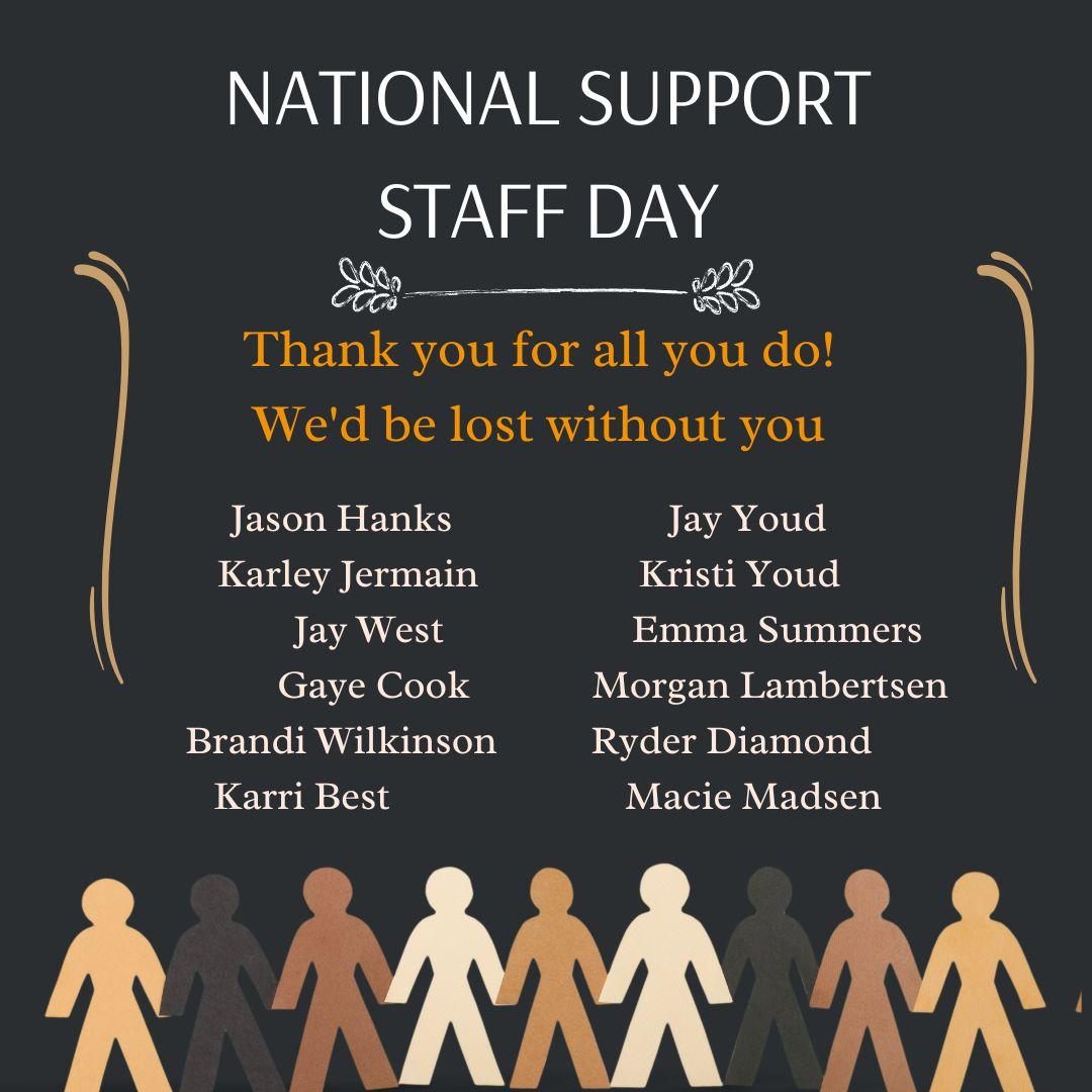HAPPY NATIONAL EDUCATIONAL SUPPORT STAFF DAY Advanced Learning Center